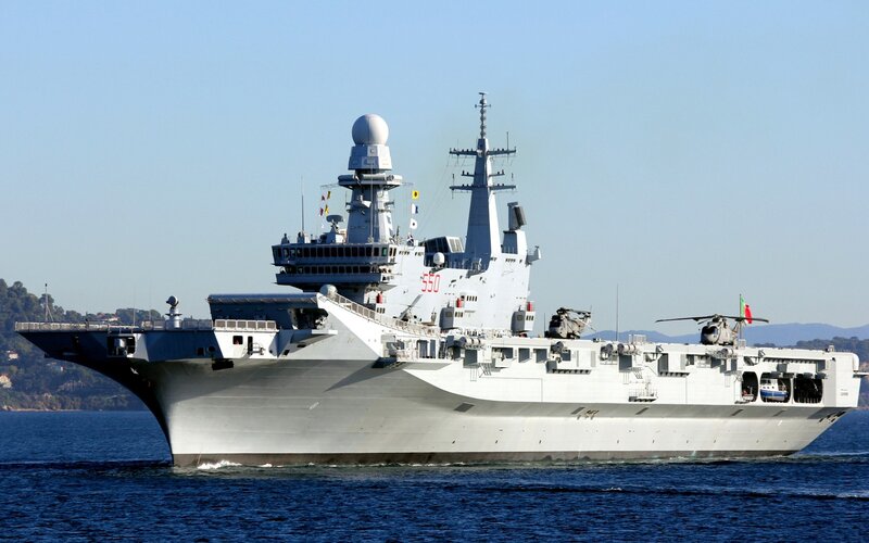 Italian Navy amphibious assault ship