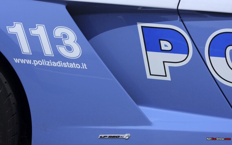 Italian police car details