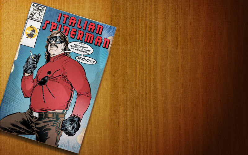 Italian Spiderman comic book