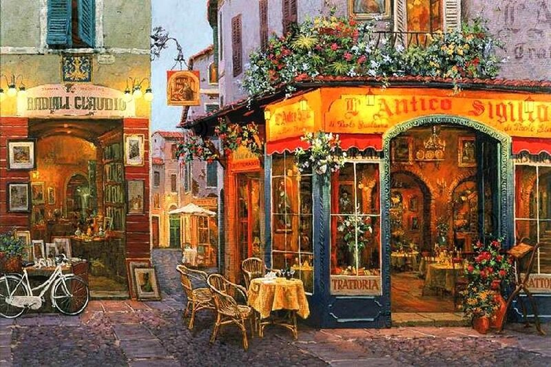 Italian Street Cafe — Yellow