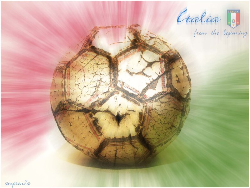 Italy soccer ball from beginning
