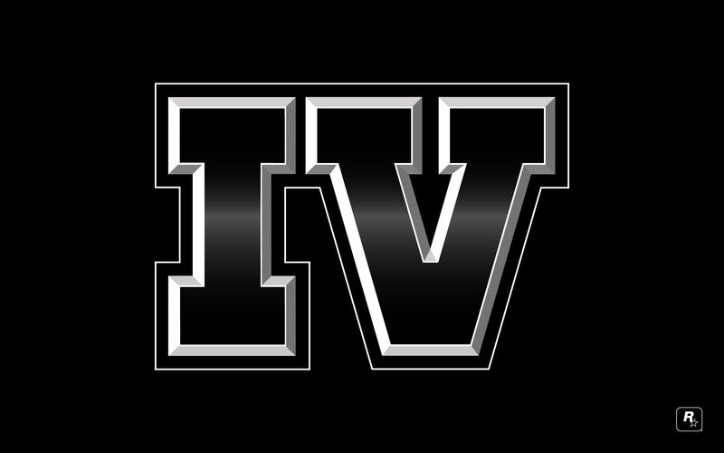 IV logo on black background