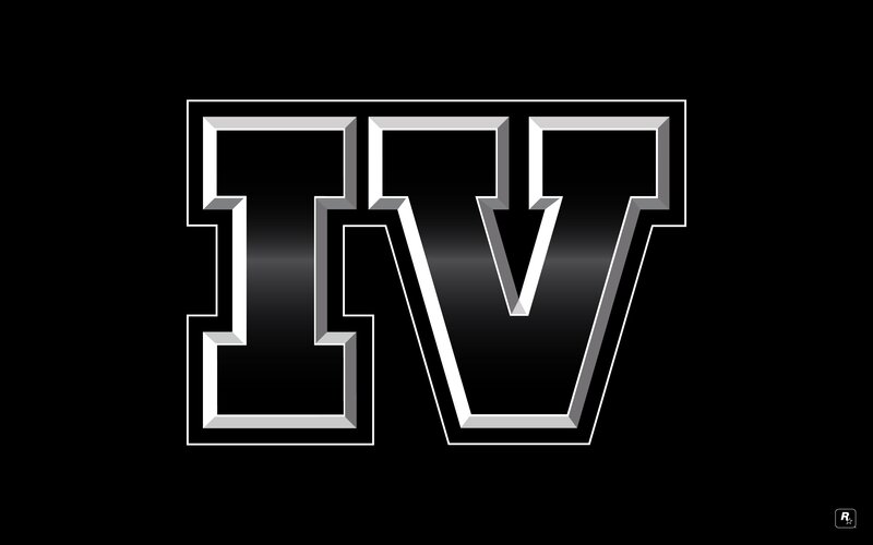 IV logo on black background