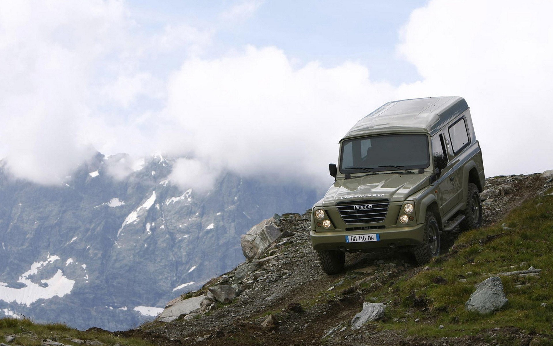 Iveco Campagnola on mountain trail