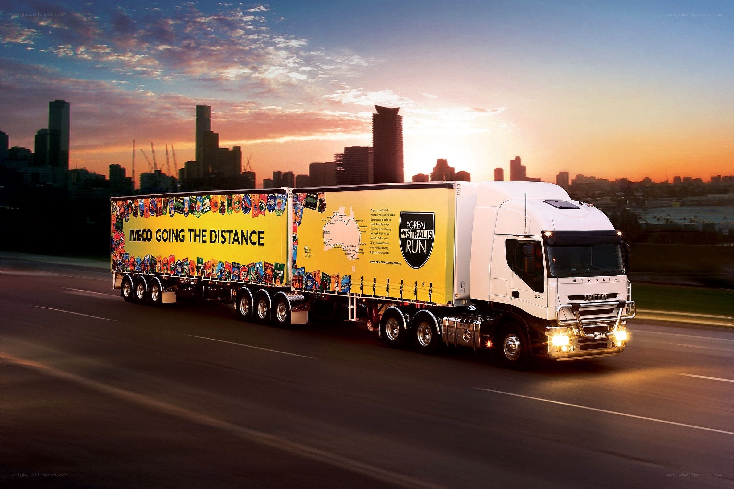 Iveco truck on highway
