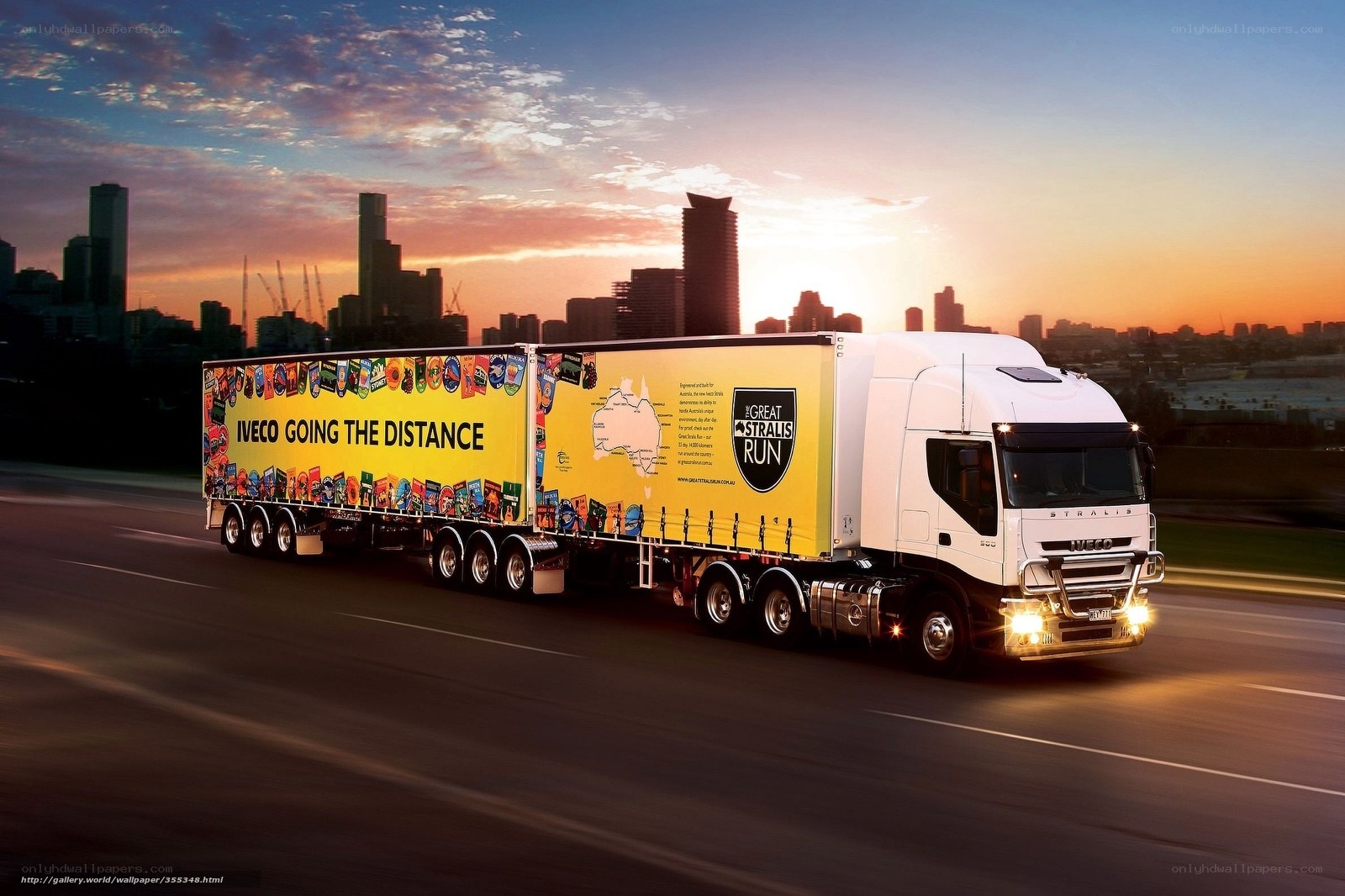 Iveco truck on highway