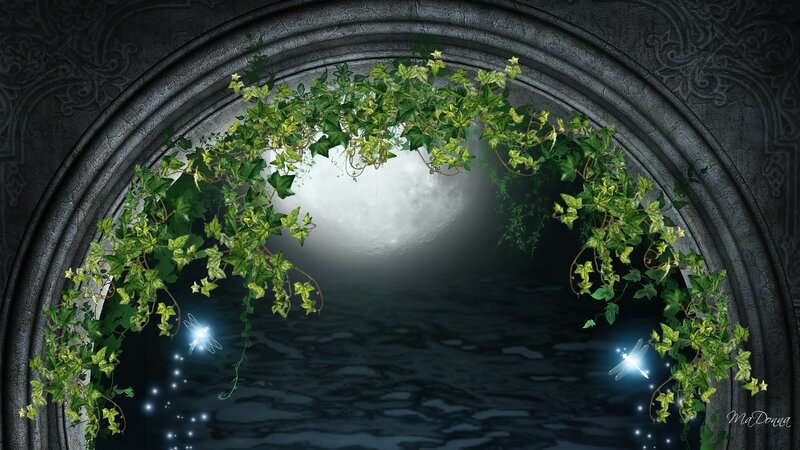 Ivy-covered Archway