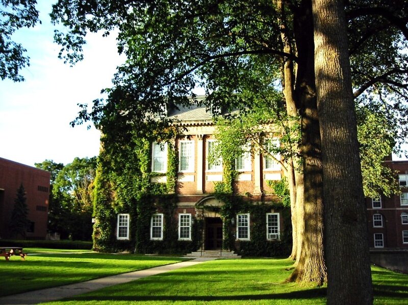 ivy-covered building on campus