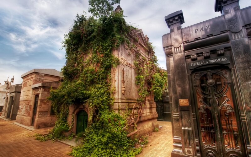 Ivy-covered Mausoleum