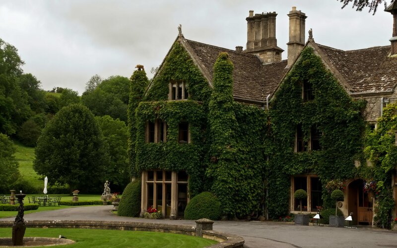 Ivy-covered Stone House — Green
