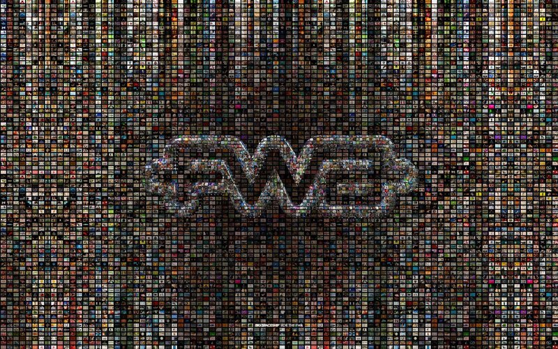 IWA logo mosaic artwork