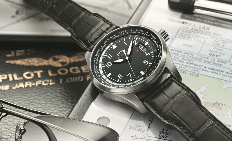 IWC Pilot's Watch on flight documents