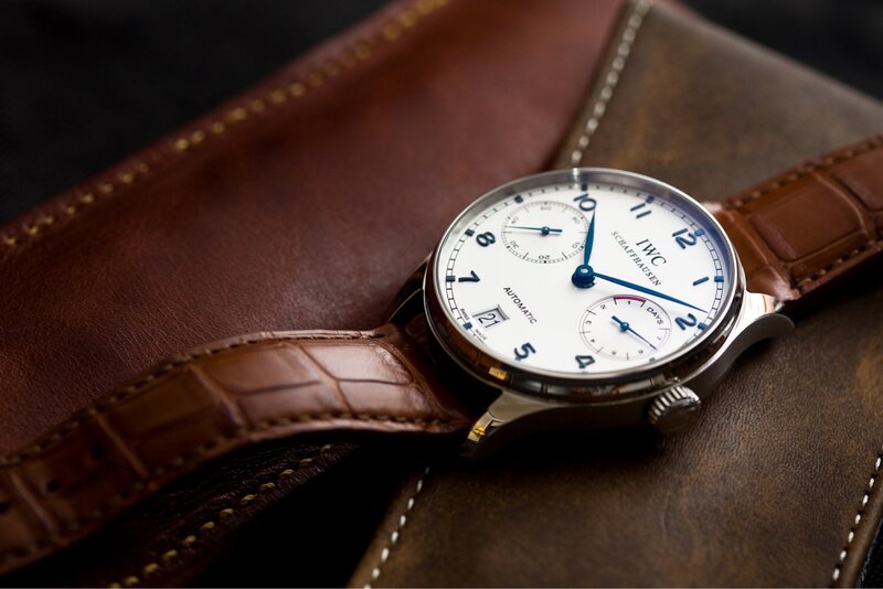 IWC Watch on Leather