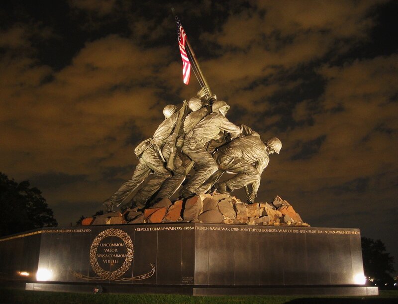 Iwo Jima Memorial — Black