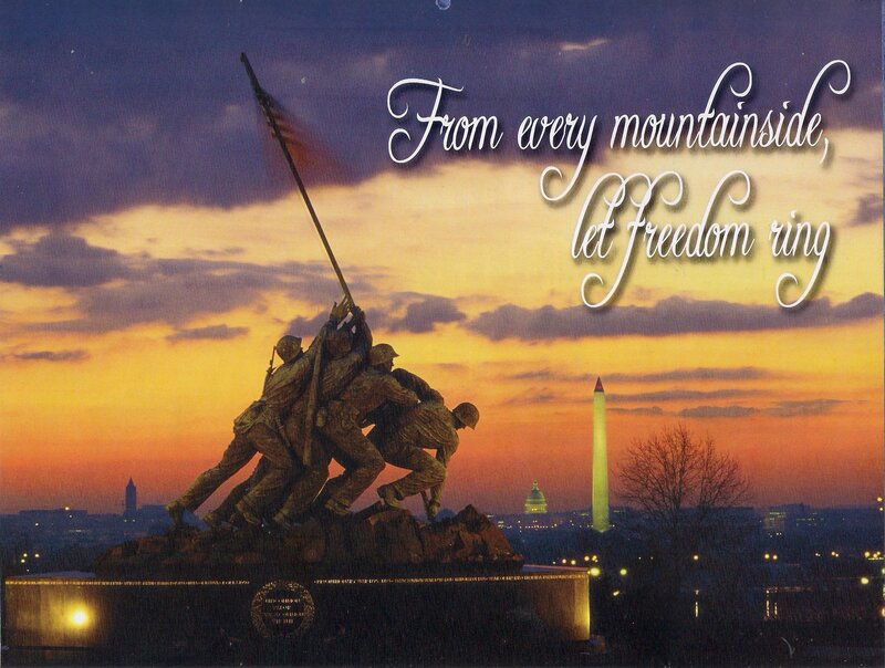 Iwo Jima Memorial — Orange