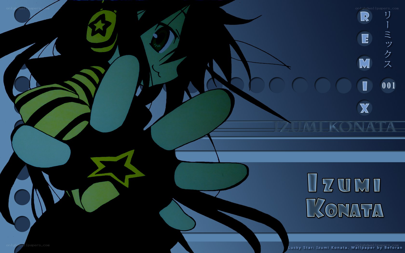 Izumi Konata character wallpaper