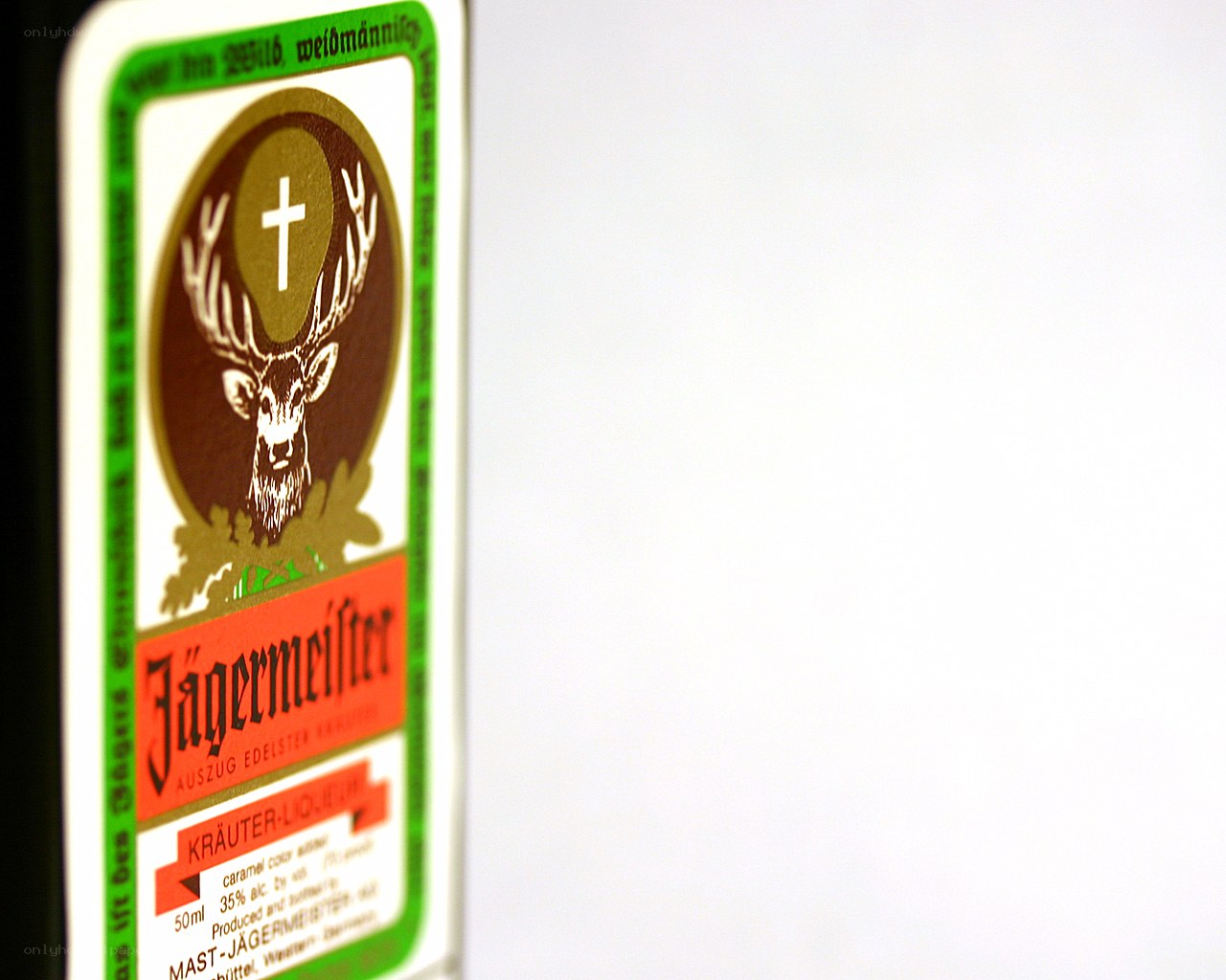 Jägermeister bottle label