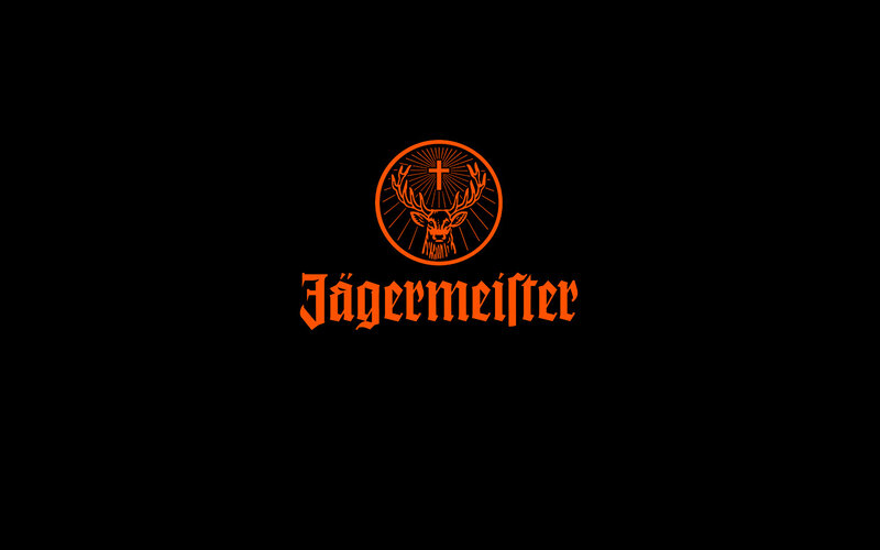 Jägermeister logo on black