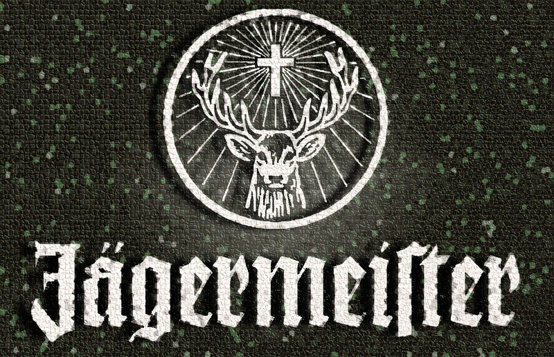 Jägermeister logo on textured background