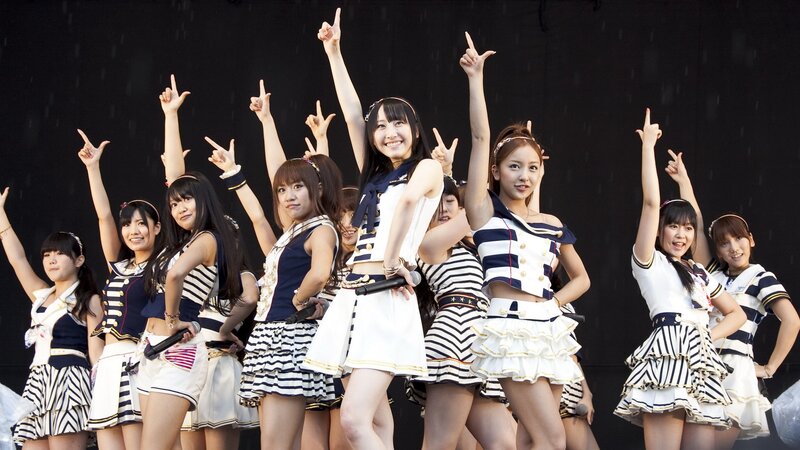 J-pop group performing on stage