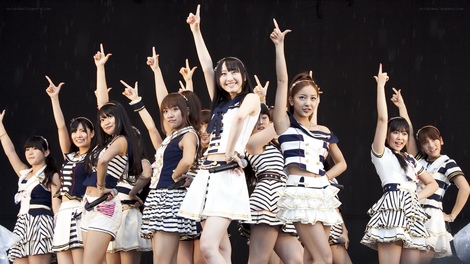 J-pop group performing on stage