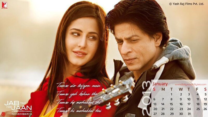 Jab Tak Hai Jaan movie calendar