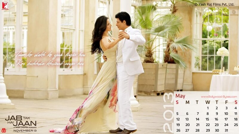 Jab Tak Hai Jaan movie calendar