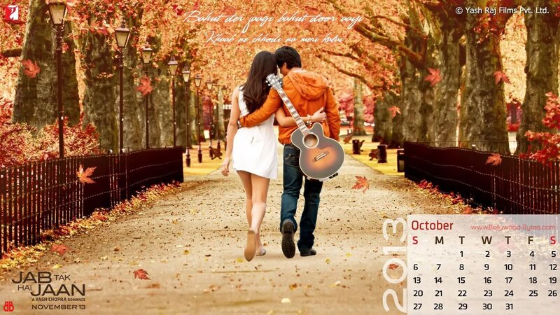 Jab Tak Hai Jaan movie calendar