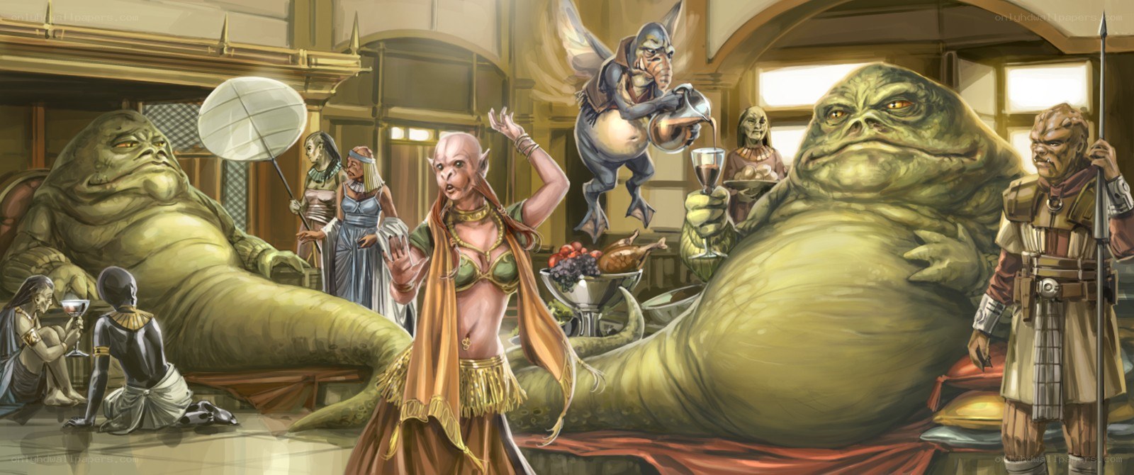 Jabba's palace scene