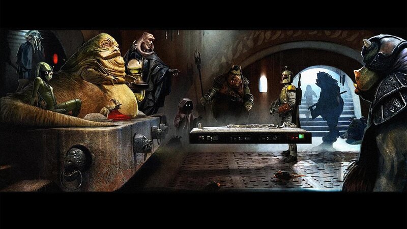 Jabba the Hutt in Throne Room