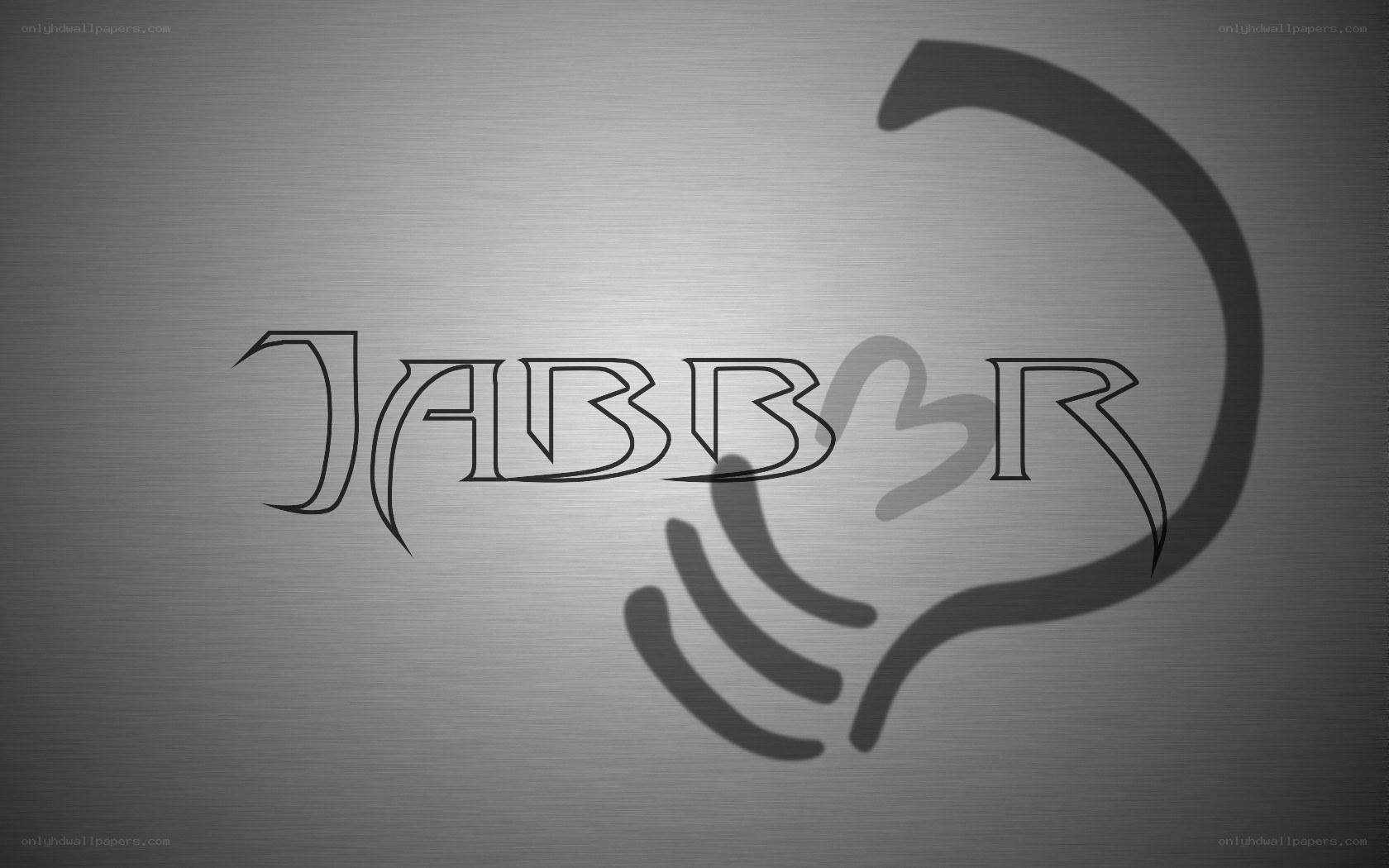 JABBER logo on metal background