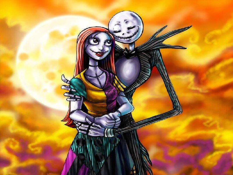 Jack and Sally Hugging