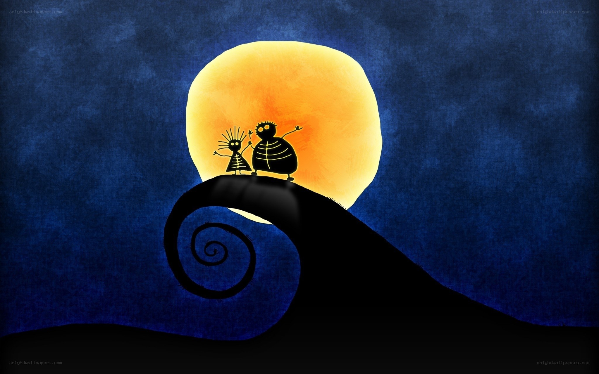 Jack and Sally on a hill