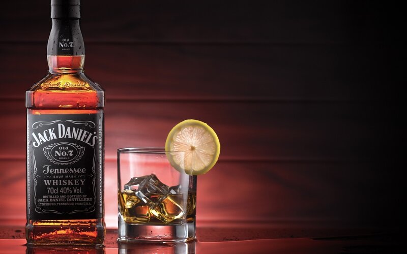 Jack Daniel's Bottle and Drink