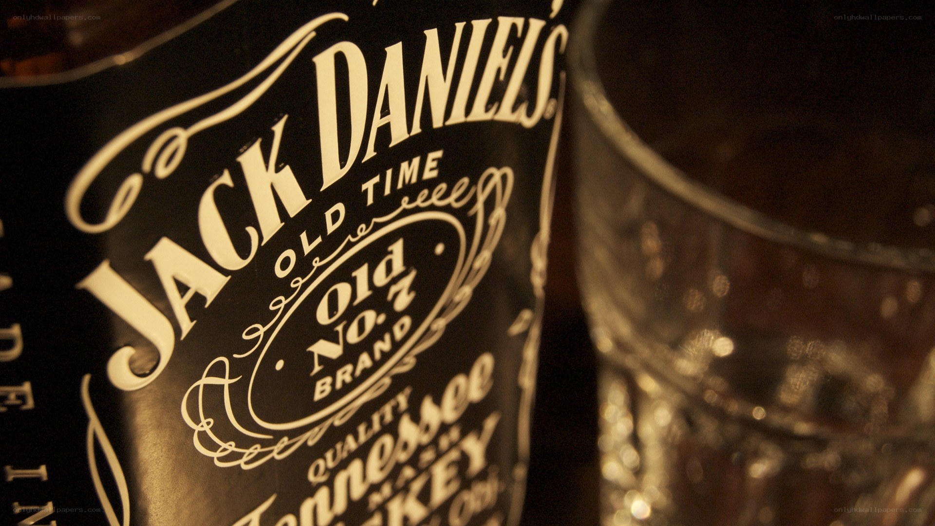 Jack Daniel's bottle and glass