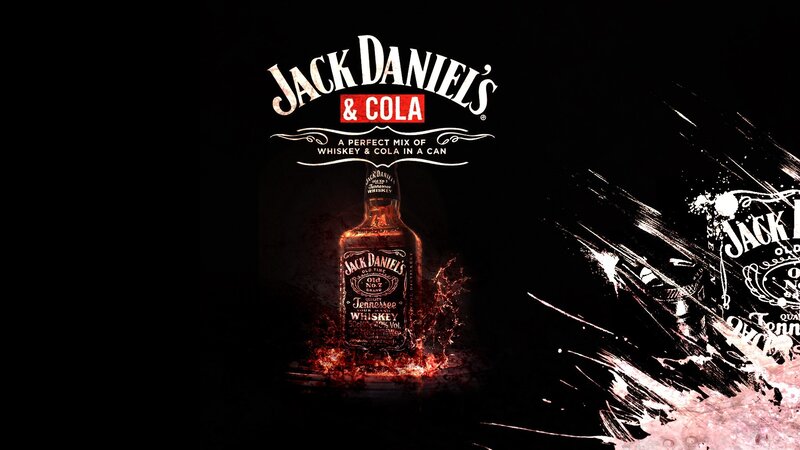 Jack Daniel's Bottle — Black, Dramatic
