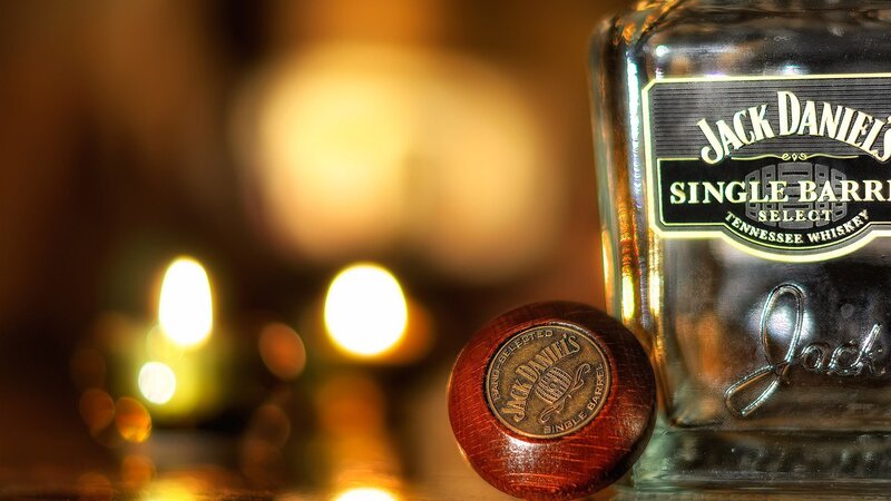 Jack Daniel's Bottle — Brown, Warm