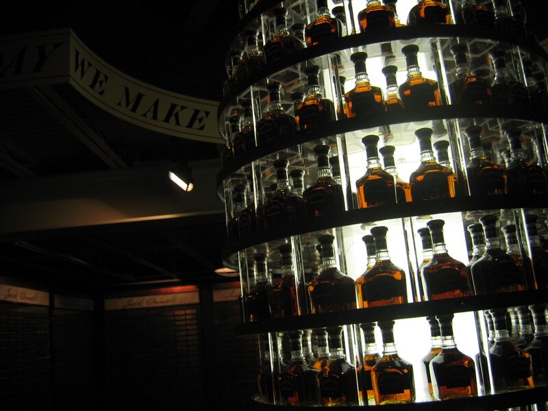 Jack Daniel's bottle display