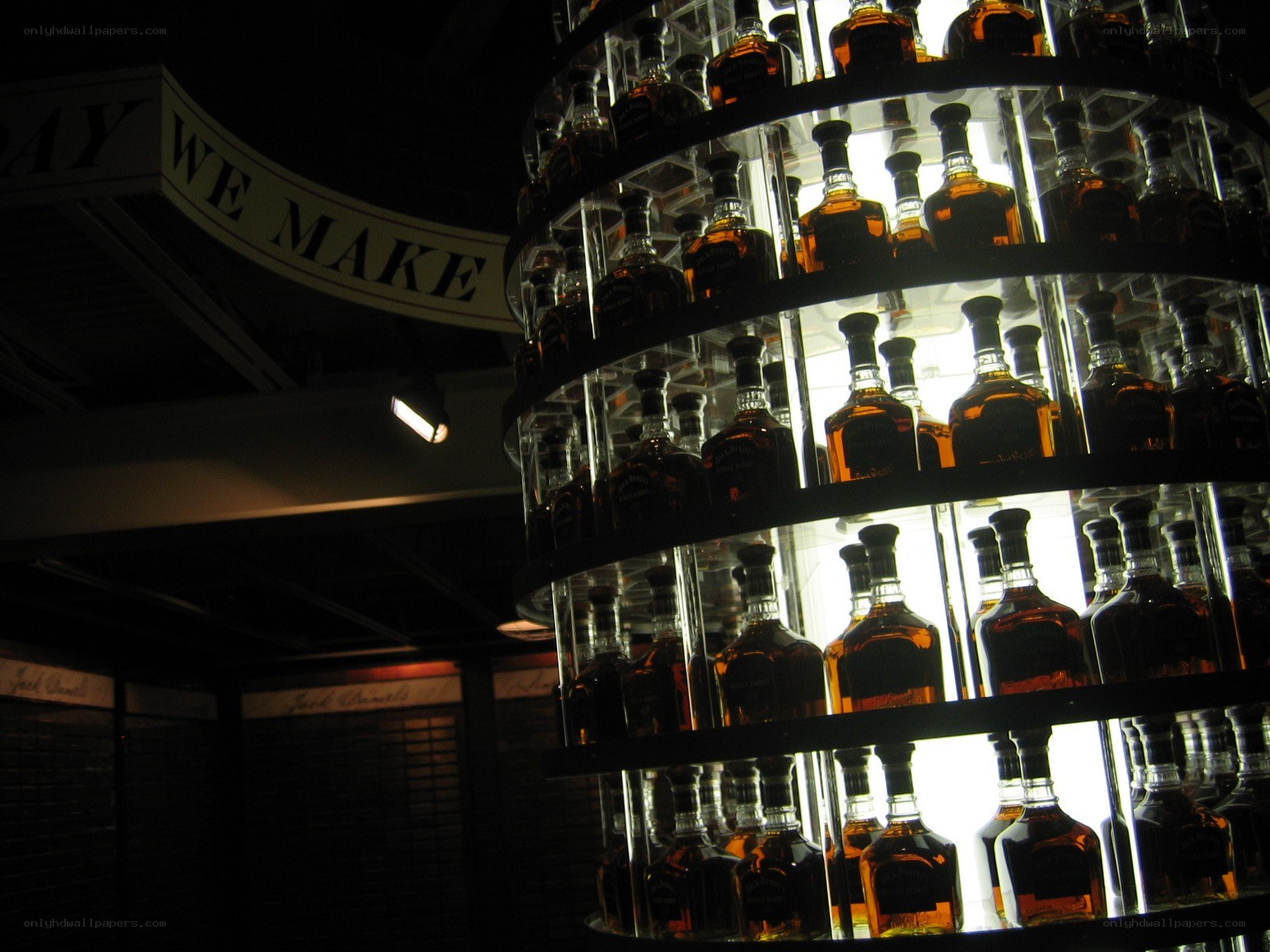 Jack Daniel's bottle display
