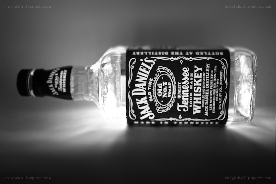 Jack Daniel's bottle on table