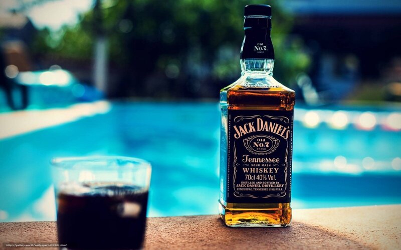 Jack Daniel's by the pool