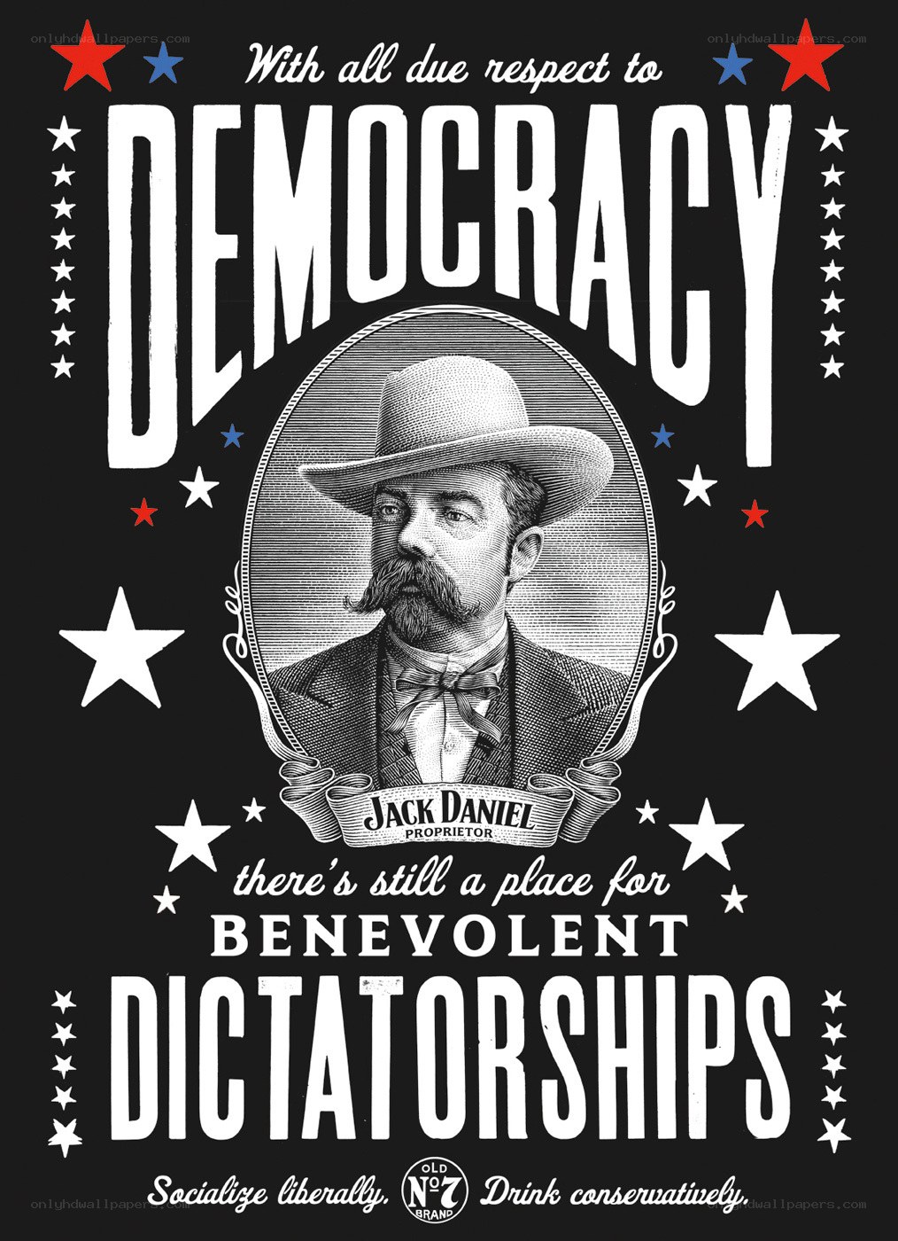 Jack Daniel's Democracy Poster