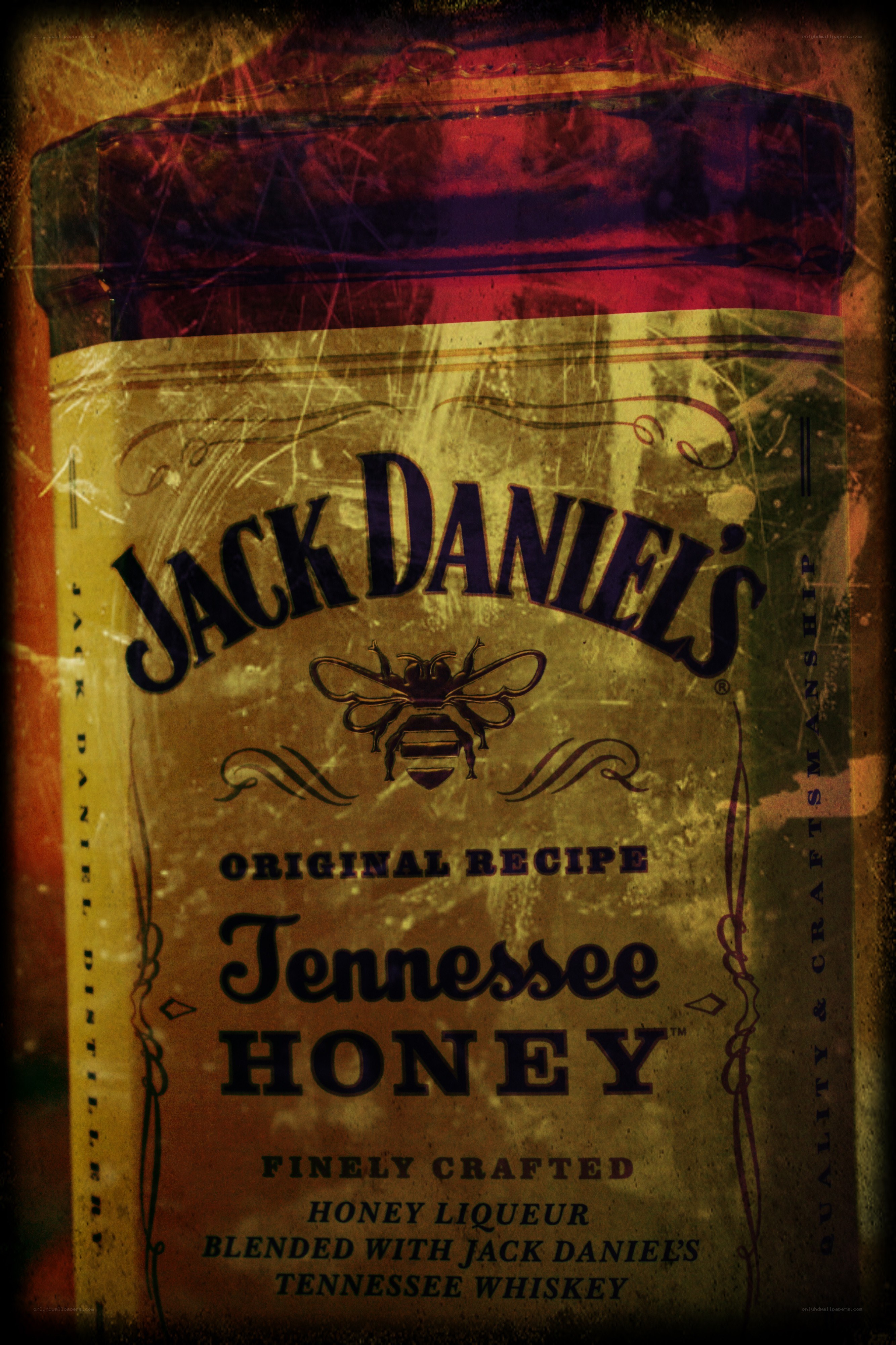 Jack Daniel's Honey bottle label