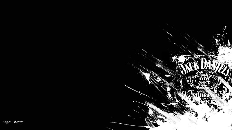 Jack Daniel's Logo — Black, Dramatic, Digital Art
