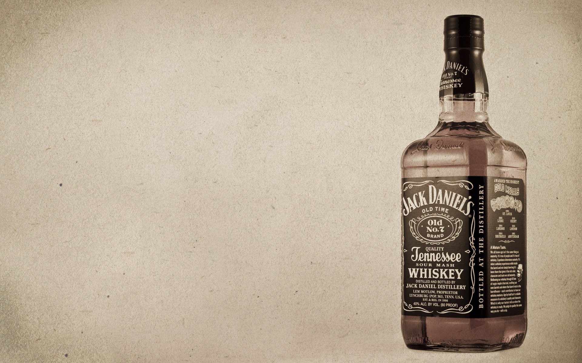 Jack Daniel's whiskey bottle