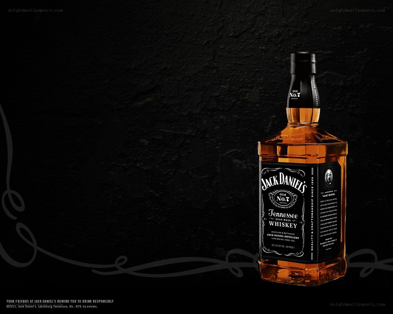 Jack Daniel's whiskey bottle