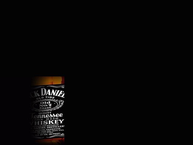 Jack Daniel's Whiskey Bottle — Black, Dark
