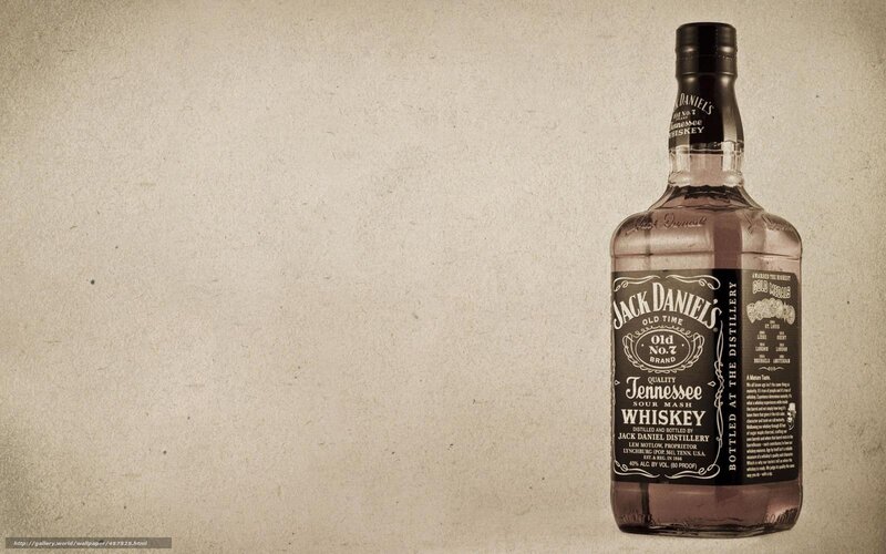 Jack Daniel's Whiskey Bottle — Black, Neutral