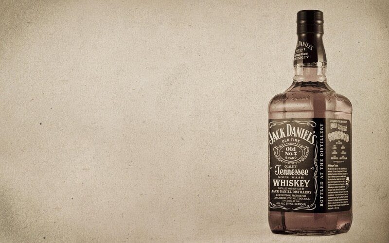 Jack Daniel's Whiskey Bottle — Brown, Neutral