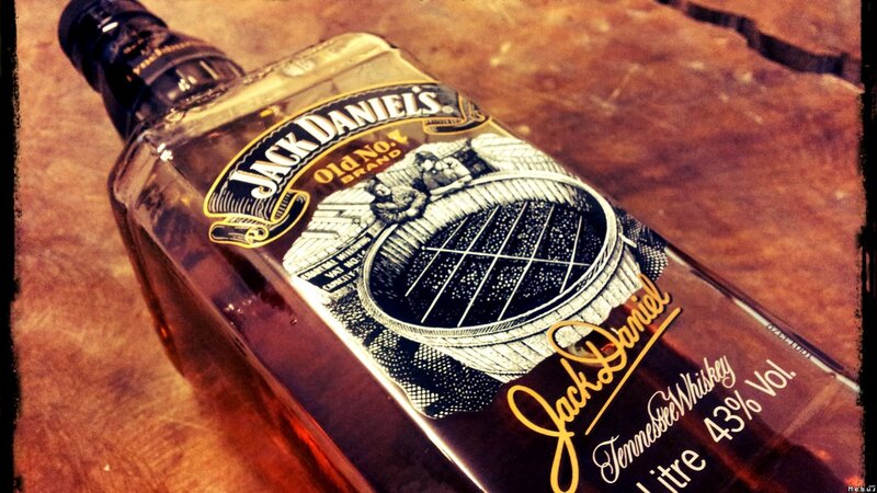 Jack Daniel's Whiskey Bottle — Brown, Warm
